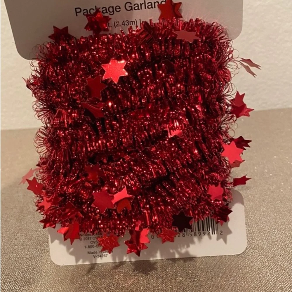 Red Christmas Tinsel